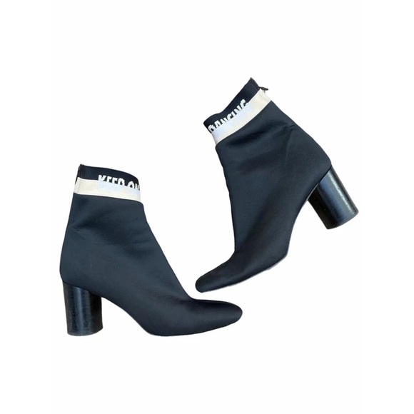 Vintage Sandro Dancing BootiesNeoprene Boots Size 39 US 8,5 - Picture 1 of 2